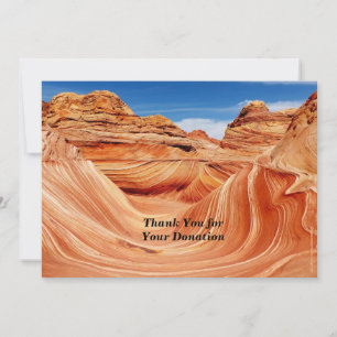 Invitation Merci pour un don commémoratif Photo Paradise