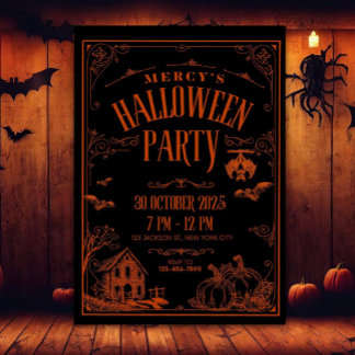 Invitation Mercy's Halloween Party