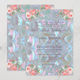 Invitation Mère de Pearl Iridescente Mariage élégant