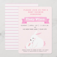 Mère mignonne et petite fille lapin | BABY SHOWER