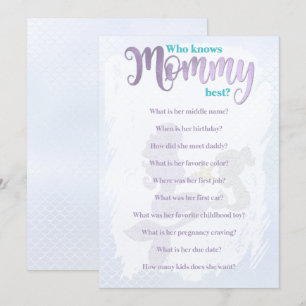Invitation Mermaid Baby shower Qui Connaît Maman Meilleures C