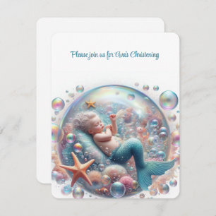 Invitation Mermaid Christening