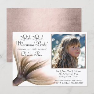 Invitation Mermaid Posh   Terracotta Splish Splash Photo