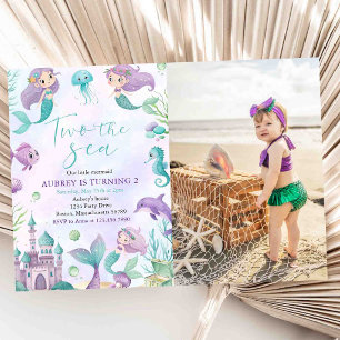 Invitation Mermaid Two la fille de mer 2ème Deuxième Photo d'