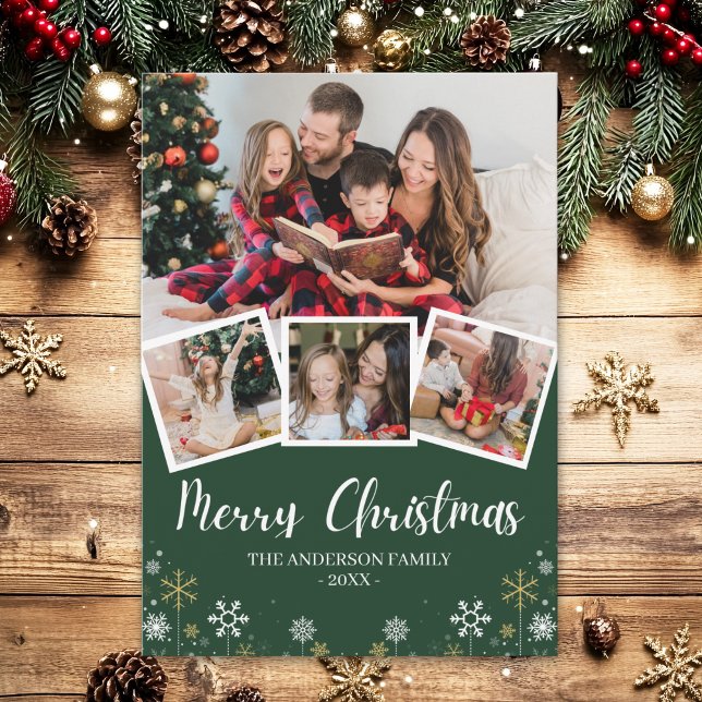 Invitation Merry Christmas Modern Photo Family (Créateur téléchargé)