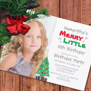 Invitation Merry Little Birthday