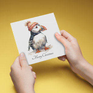 Invitation Merry Puffin, personnalisé