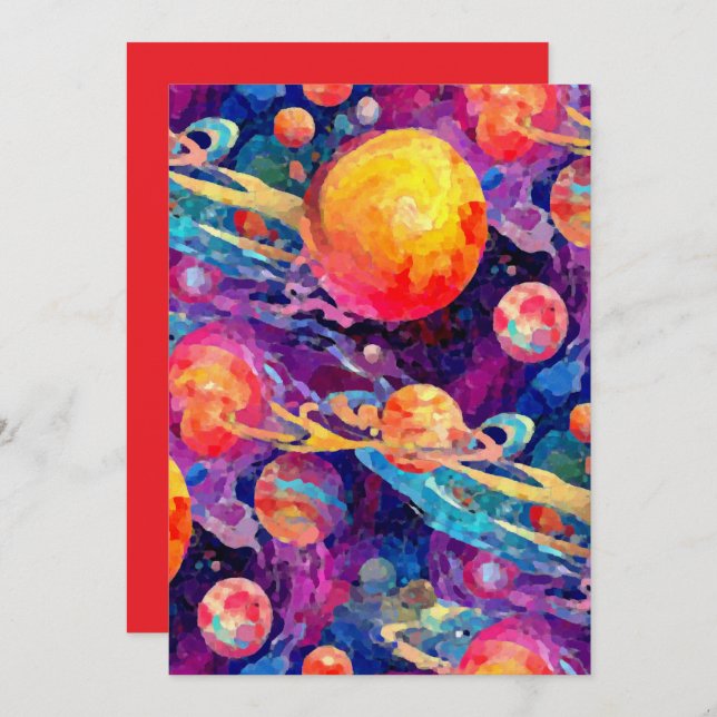 Invitation Merveilleuse constellation (Devant / Derrière)