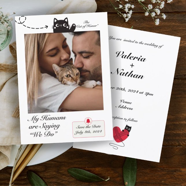 Invitation Mes humains disent que nous faisons de la photo de (Créateur téléchargé)