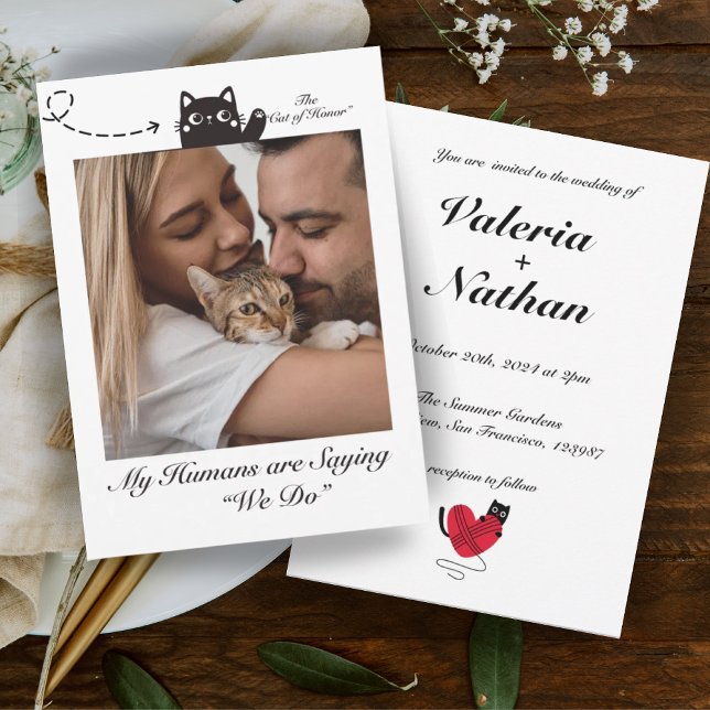 Invitation Mes humains disent que nous faisons de la photo de (Créateur téléchargé)