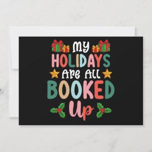 Invitation Mes Vacances Sont Toutes Réservées Fêtes De Noël