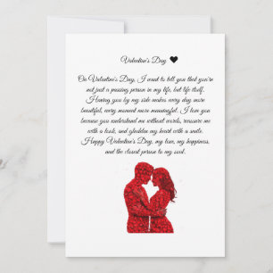Invitation Message d'amoureux pour la Saint-Valentin