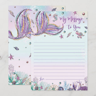 Invitation Message de la capsule de temps de la sirène pour v