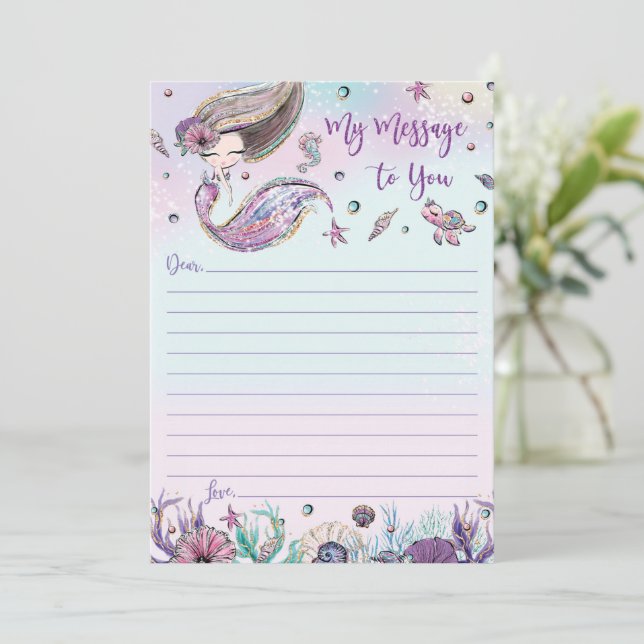 Invitation Message de la capsule de temps de la sirène pour v (Debout devant)