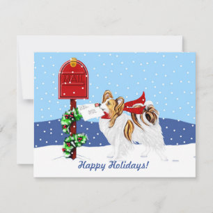 Invitation Message de Noël Sable Papillon