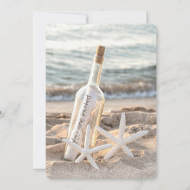 Invitation Message Starfish Dans Une Bouteille Vow Renouvelle