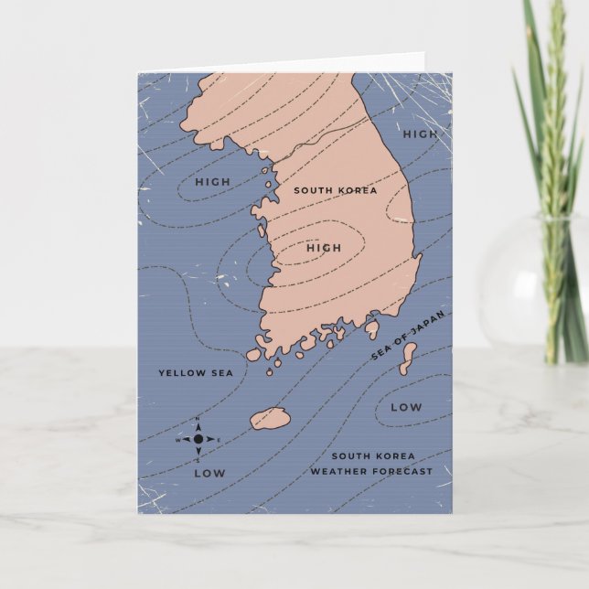 Invitation Météo Corée du Sud (Devant)