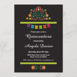 Invitation mexicain de fête d'anniversaire de