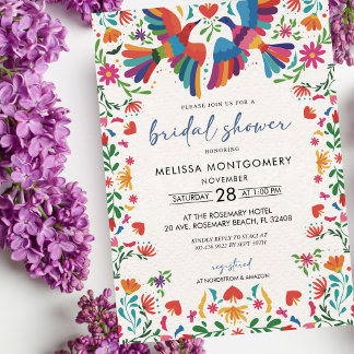 Invitation Mexicaine Colod'Oiseau Nuptiale Douche