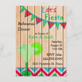 Invitation mexicaine de dîner de répétition de