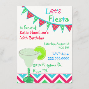 Invitation mexicaine de fête d'anniversaire de