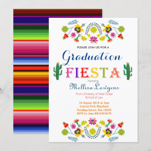 Invitation mexicaine de fête de remise des