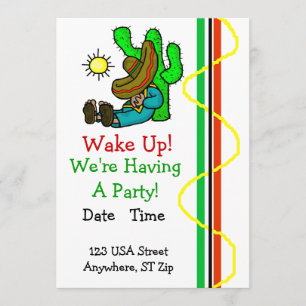 Invitation mexicaine de partie avec le Mexicain de