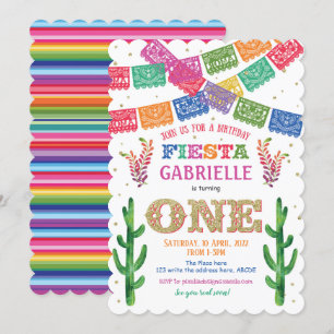 Invitation Mexicaine, Fête Anniversaire, Fille Anniversaire