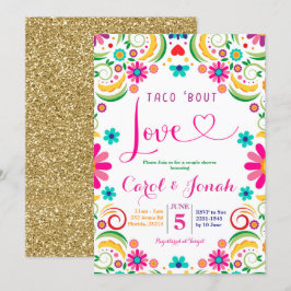 Invitation Mexique Taco à propos d'amour Couple Shower Invita