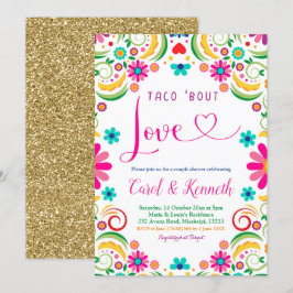 Invitation Mexique Taco à propos d'amour Couple Shower Invita