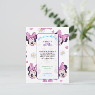 Invitation Mickey Mouse Baby Shower à pois