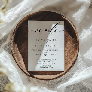 Invitation Micro Intime Nous Faisons Mariage