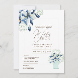 Invitation Micro Jardin Mariage thème Joli Floral été