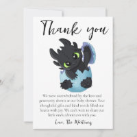 mignon baby shower de messages de remerciement car