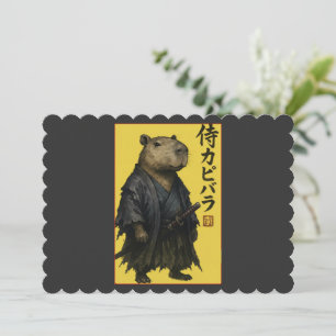 Invitation Mignon Capybara d'attente Esthétique Japonaise Kaw