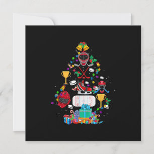 Invitation Mignon Hockey Noël Ornement Arbre Drôle Cadeau Gar