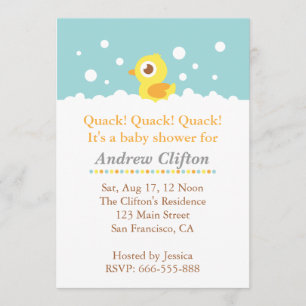 Invitation Mignon mignon avec la partie de baby shower de
