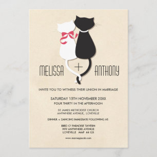 Invitation mignon moderne de mariage de monogramme