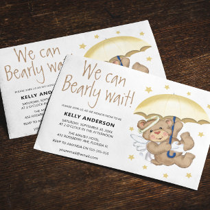 Invitation Mignon On Peut à peine attendre! Baby shower