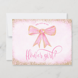 Invitation mignonne arc moderne arc rose aquarelle FLOWER FIL
