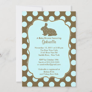 Invitation mignonne de baby shower de garçon de