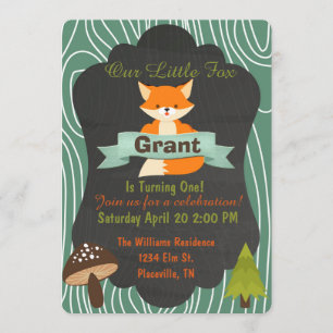 Invitation mignonne de fête d'anniversaire de