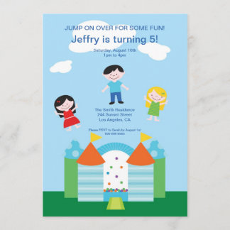 Invitation mignonne de fête d'anniversaire de