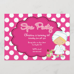 Invitation mignonne de fête d'anniversaire de jour