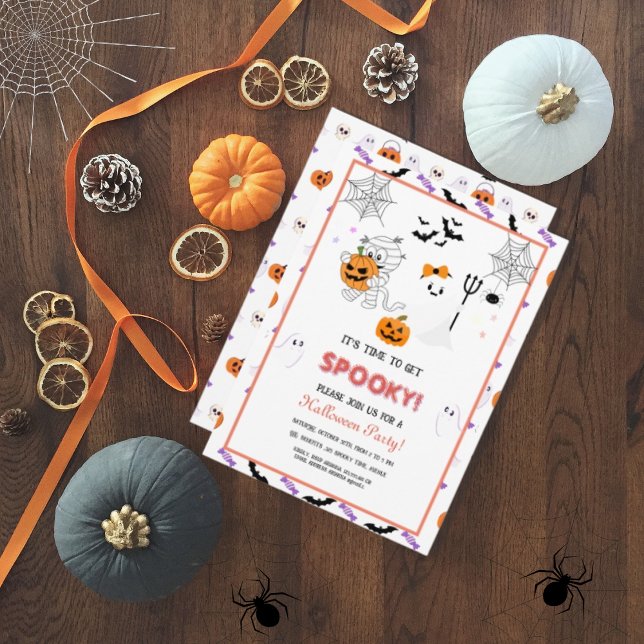 Invitation Mignonne Éffrayante Fête d'Halloween maman Joyeuse (Créateur téléchargé)