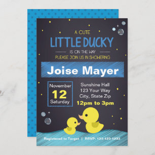 Invitation mignonne en caoutchouc de tableau