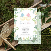 Mignonne Il ou Elle Dinosaure Genre Révéler Jungle