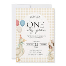 Mignonne One Silly Goose Anniversaire