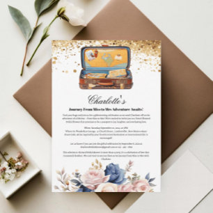 Invitation Mignonne Voyage De Miss À Mme Fête des mariées