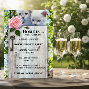 Invitation Mignonnes Amoureux de les chats